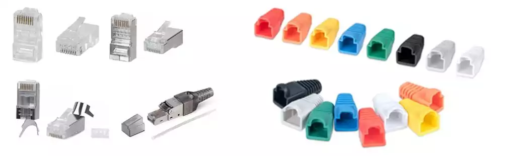 Существует большая разновидность сетевых коннекторов, каждый из которых должен применяться с тем или иным кабелем. Мы рассмотрели основные разновидности сетевых коннекторов представленных в нашем каталоге.
